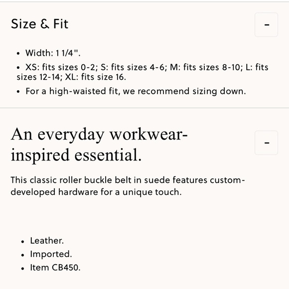 J. Crew Suede Roller Belt in Blonde Espresso size XS CB450 $90 never worn - Picture 14 of 14